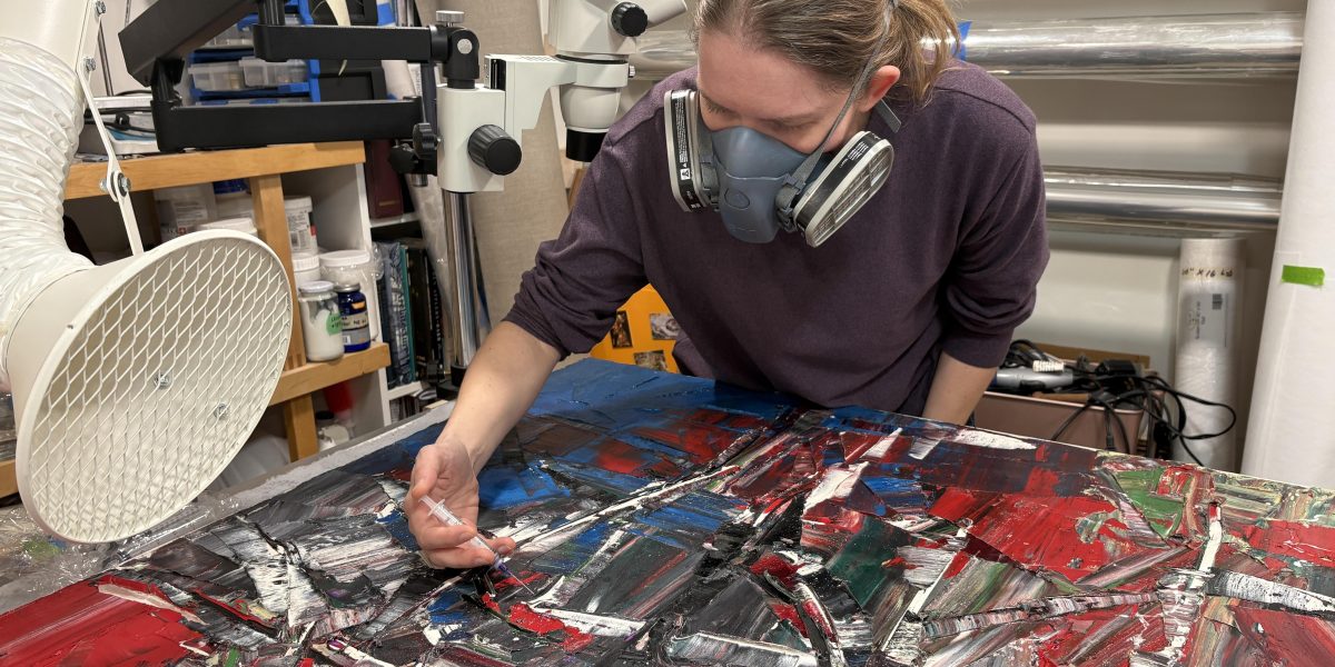 Bethany Mikelait with Riopelle